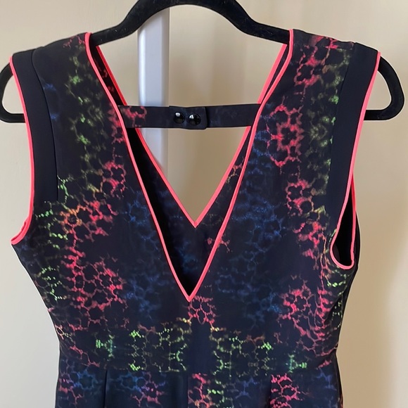 Sandro Paris Dress deep neon v-neck , size EU3/ US L - Picture 5 of 8